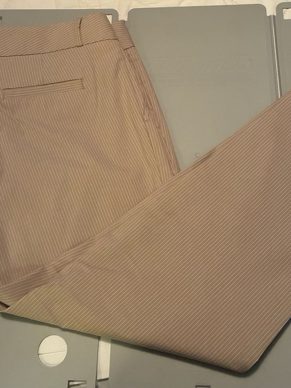 Banana Republic Stretch Brown Pinstripe Cropped/Ankle-length Pants